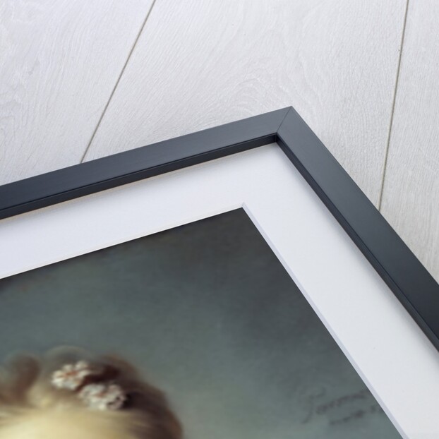 A Girl with a Kitten attributed to Jean-Baptiste Perronneau by Anonymous