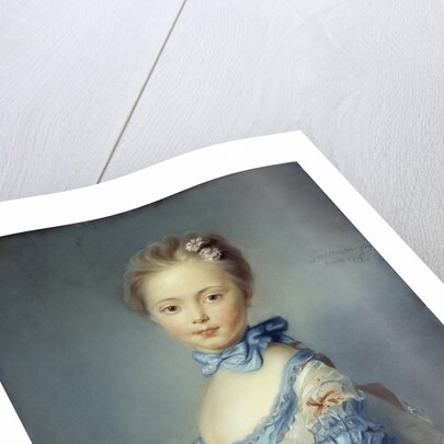 A Girl with a Kitten attributed to Jean-Baptiste Perronneau by Anonymous