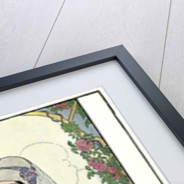 June Roses, Couple in Arbor by Anonymous