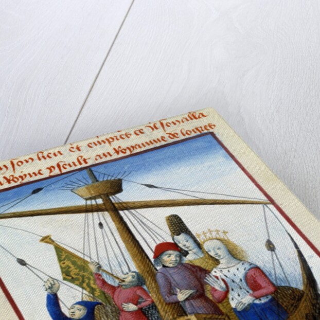 The queen Iseult releases Tristan and they board towards the kingdom of Logres by Anonymous