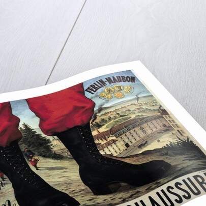 Poster for the manufacture of military shoes boots Ferlin-Maubon by Anonymous