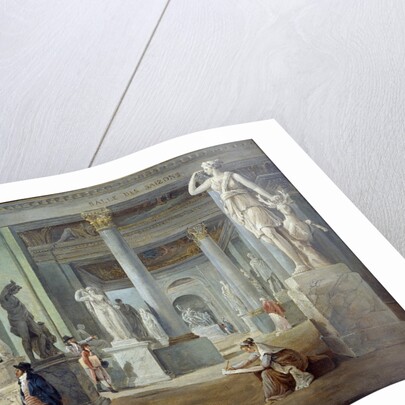 The room of seasons in the Louvre Museum by Hubert Robert