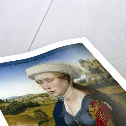 Mary Magdalene from the Triptych of the Braque Family by Rogier van der Weyden