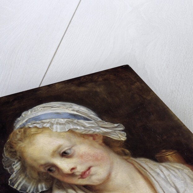Portrait of a young girl by Jean-Baptiste Greuz