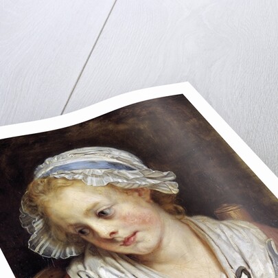 Portrait of a young girl by Jean-Baptiste Greuz