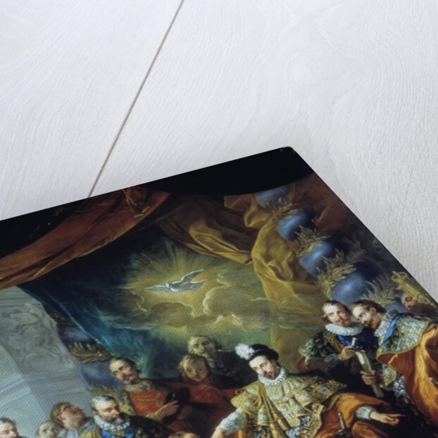 Institution of the Order of the Holy Spirit by Henry III by Louis Michel van Loo