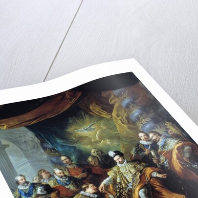 Institution of the Order of the Holy Spirit by Henry III by Louis Michel van Loo