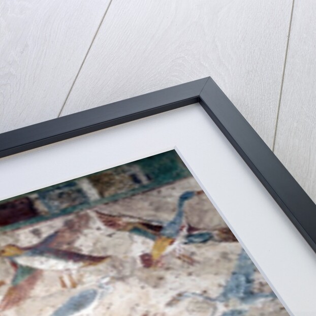 Ancient Egyptian wall painting depicting scene in the Nile marshes by Anonymous