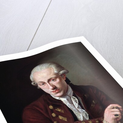 Portrait of Danish composer Thomas Christian Walter by Angelo Crescimbeni