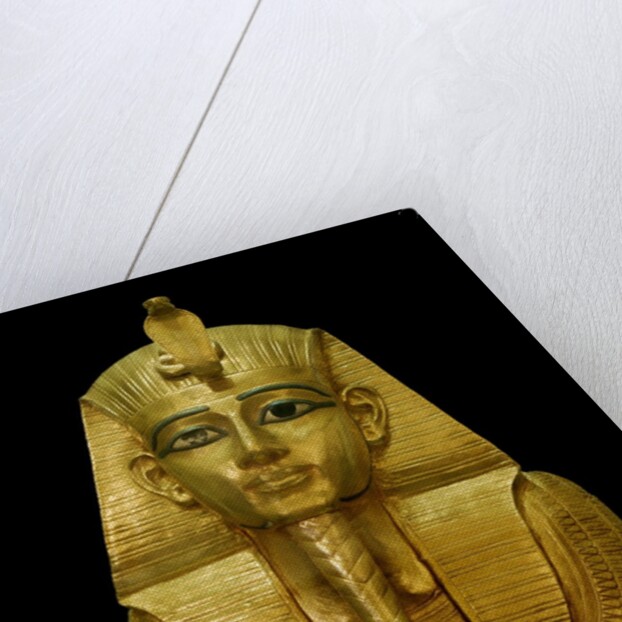 Egyptian Antiquity : gold head of pharaoh by Anonymous