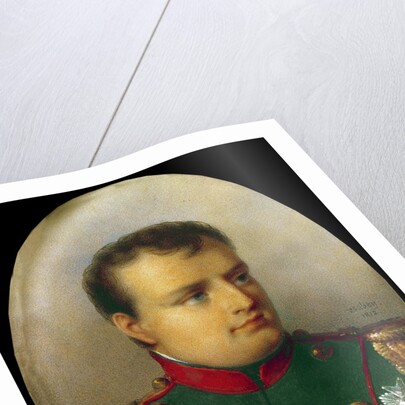 Napoleon I in the uniform of the chasseurs-a-cheval by Jean Baptiste Isabey