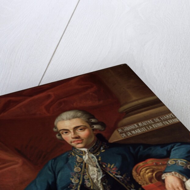 Portrait of german composer and harpist Philip Joseph Hinner by Angelo Crescimbeni
