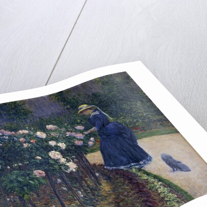 Roses in the Garden at Petit Gennevilliers by Gustave Caillebotte