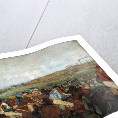 Gentlemen Race, before the departure by Edgar Degas