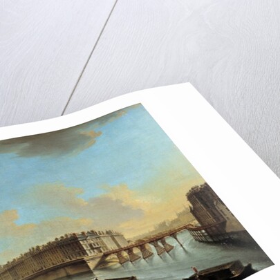 The Quai de la Greve and the Ile St. Louis from the Place de Greve by Nicolas Raguenet