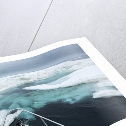 Expedition Boat and Sea Ice, Hudson Bay, Nunavut, Canada by Anonymous