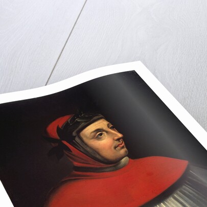 Portrait of Francesco Petrarch by unknown french artist by Anonymous