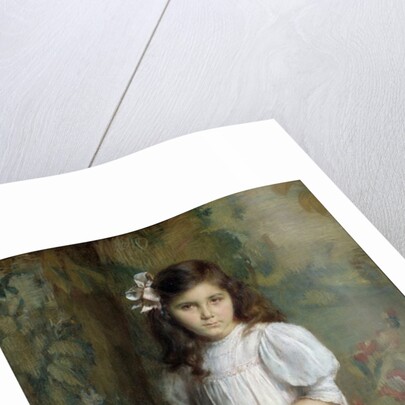 Artist's daughter with a hoop by Alexis Axilette