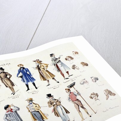 Several characters of the opera "La boheme" by Anonymous