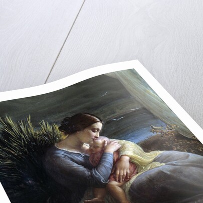 Detail of The poem of the Soul, The Angel and The Mother by Louis Janmot