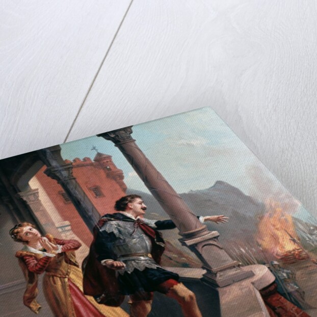 Scene of the opera "Il trovatore" (The troubadour) by Anonymous