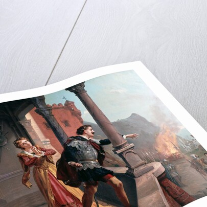 Scene of the opera "Il trovatore" (The troubadour) by Anonymous