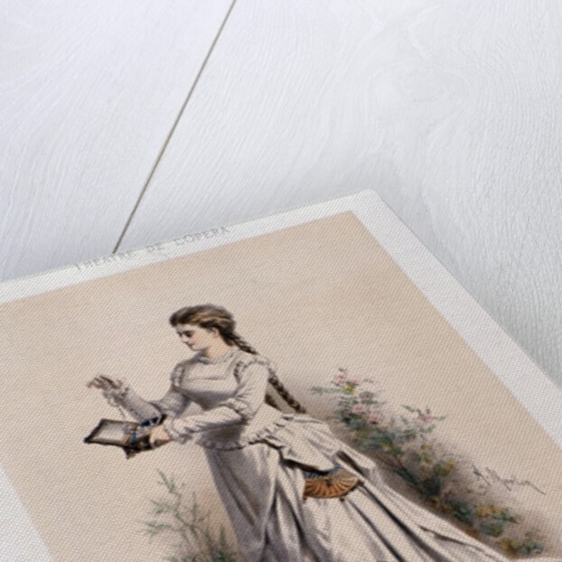 Portrait of Caroline Carvalho as Margherita in "Faust" by Charles Gounod