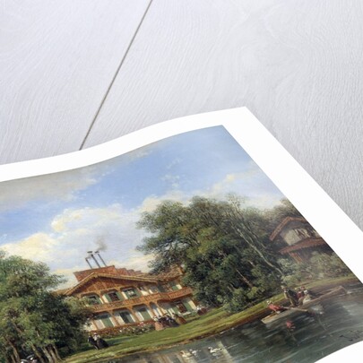 The Chalet with the Yellow Door in the Bois de Vincennes by Justin Ouvrie