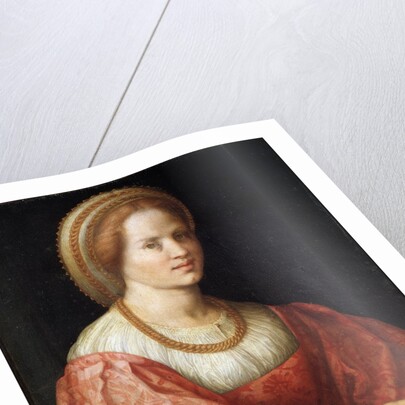Portrait of a Woman with a Basket of Spindles by Pontormo