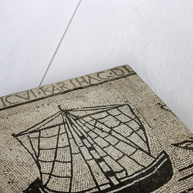 Roman ship goods - Pavement mosaic by Anonymous