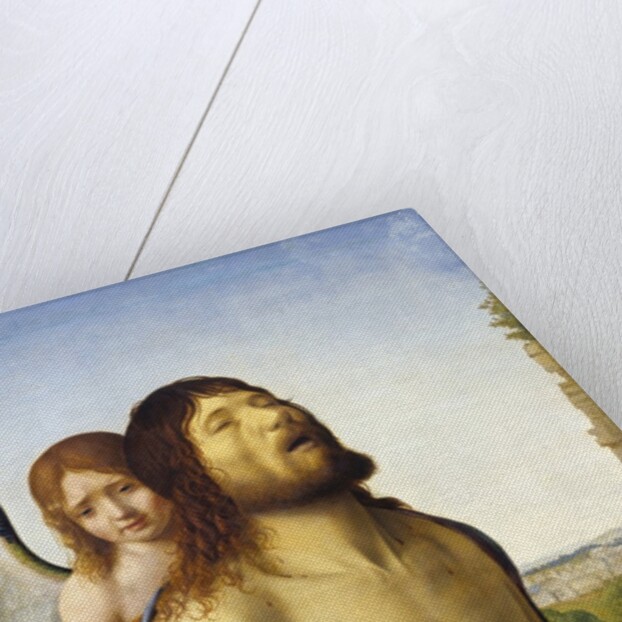The dead Christ supported by an angel by Antonello da Messina