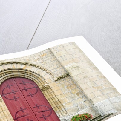 Red Church Door France by Anonymous