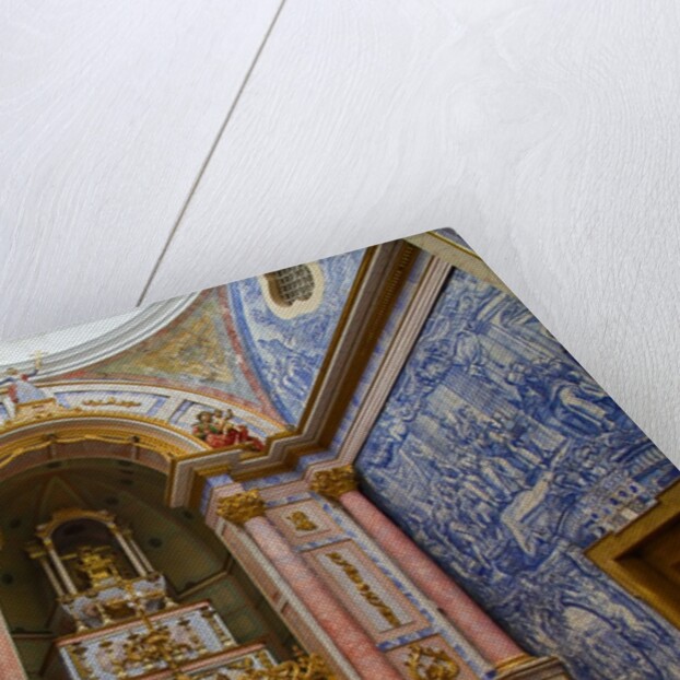 Interior of the 13th century Gothic church , Inreja de Santa Maria do Castelo by Anonymous