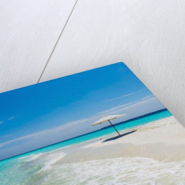Beach Umbrella in The Maldives by Anonymous