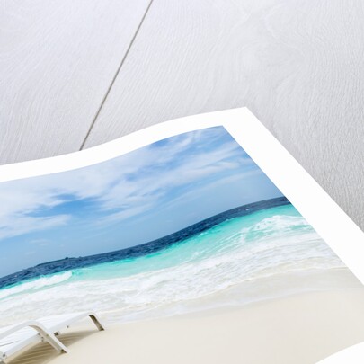 Idyllic beach scene in the Maldives by Anonymous