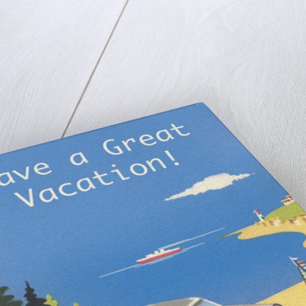 Family Camping by Ocean, Have a Great Vacation by Anonymous