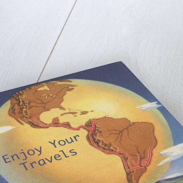 Enjoy Your Travels, Globe with Americas by Anonymous