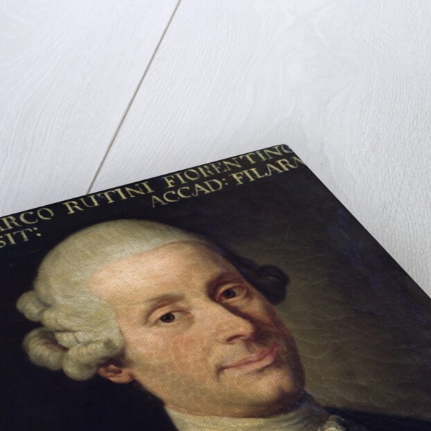 Portrait of Marco Rutini, Italian composer by Anonymous