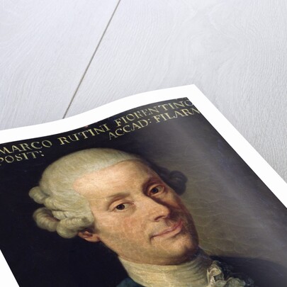 Portrait of Marco Rutini, Italian composer by Anonymous