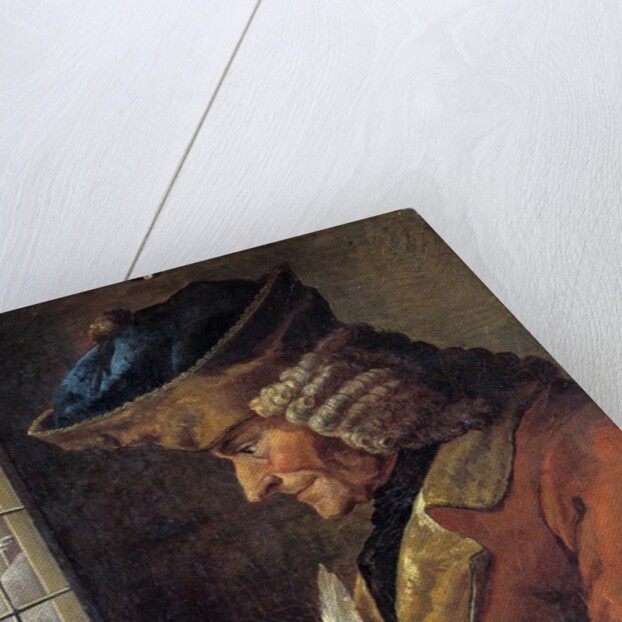 Portrait of Voltaire in His Study French School painting by Anonymous