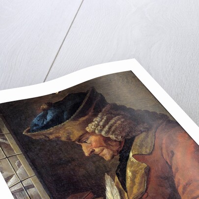 Portrait of Voltaire in His Study French School painting by Anonymous