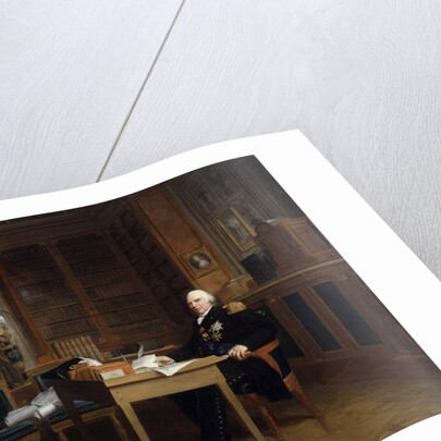 Portrait of Louis XVIII at his desk in the Tuileries by Francois Gerard