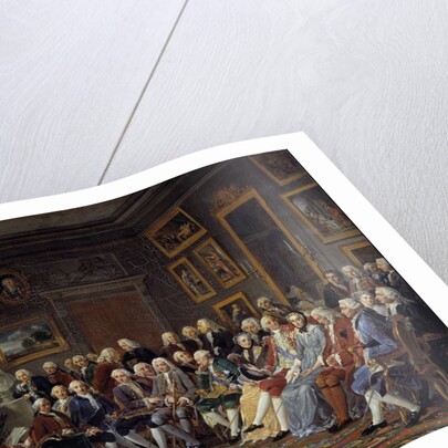 The salon of litterature at Madame Geoffrin's mansion by Anonymous