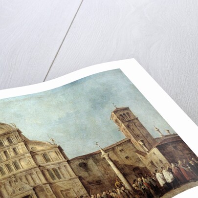 The procession of the Doge of Venice at the Church of San Zaccaria by Francesco Guardi