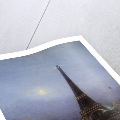 Eiffel Tower at Night, 1889 by Alexei Petrovich Bogoliouboff