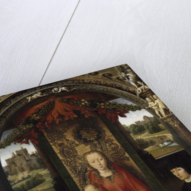 Madonna and Child with Donors and an Angel by Hans Memling