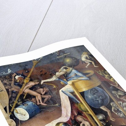 Detail of Hell from The Garden of Earthly Delights by Hieronymus Bosch