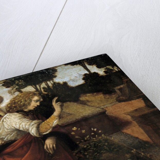 Detail of Gabriel from The Annunciation by Lorenzo di Credi