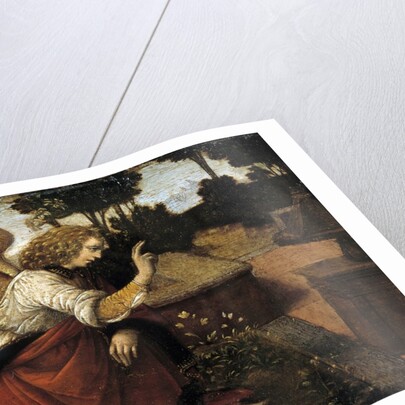 Detail of Gabriel from The Annunciation by Lorenzo di Credi
