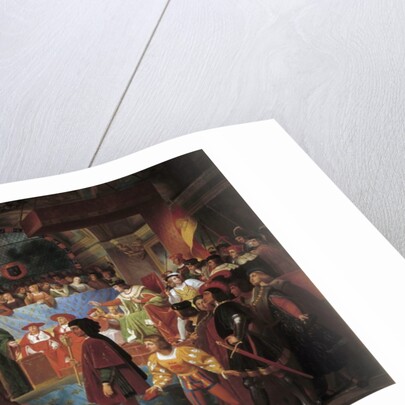 Louis XII proclaimed Father of the People at The States-General of Tours by Jean Louis Bezard